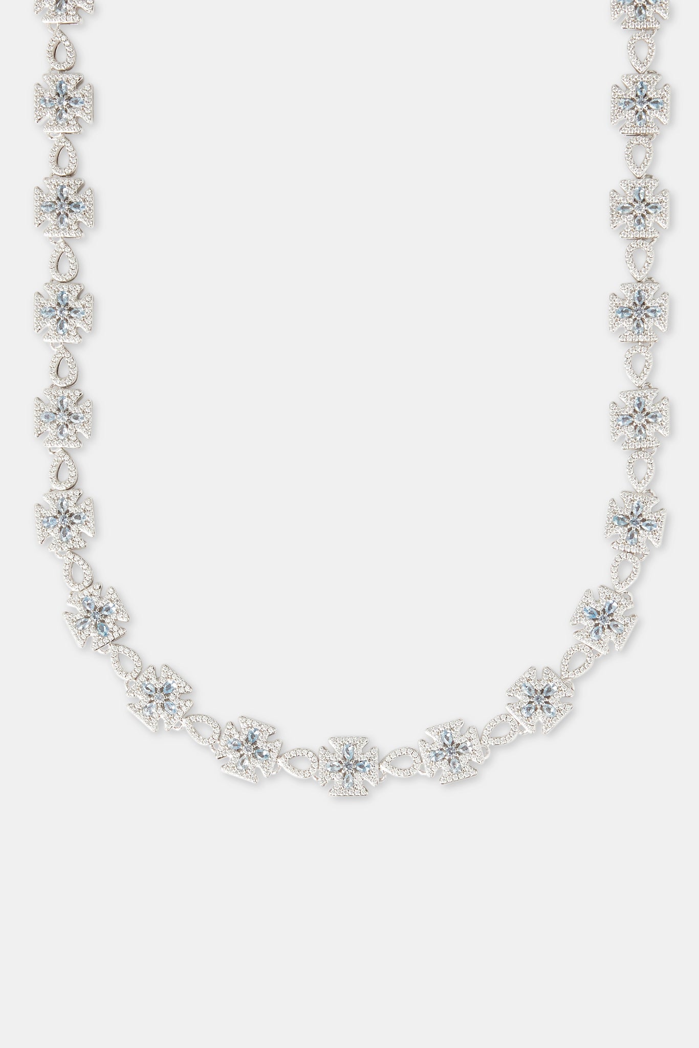 Blaue Eisgliederkette mit Motiv – 10 mm